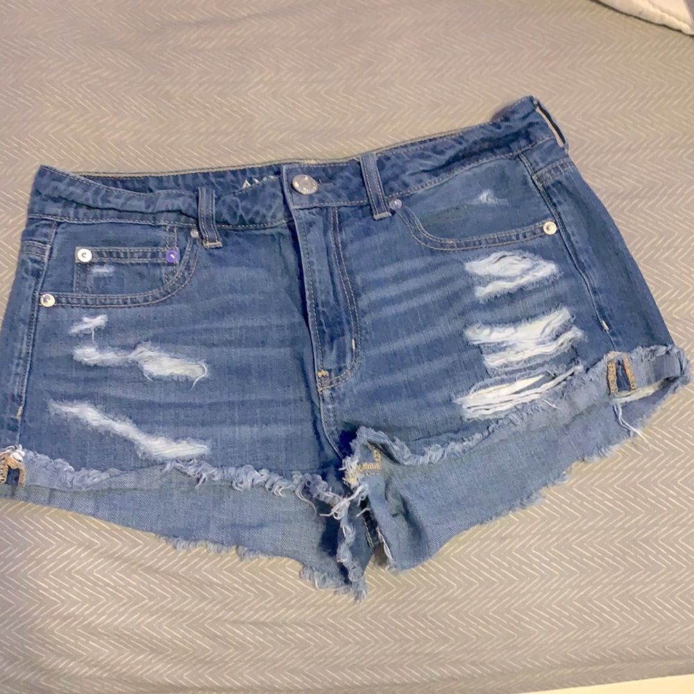 american eagle denim shorts
